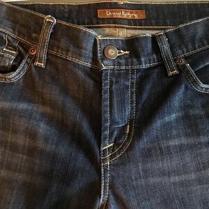 David Kahn NIKKI Western Flap Pockets Dark Wash Jean Size 27